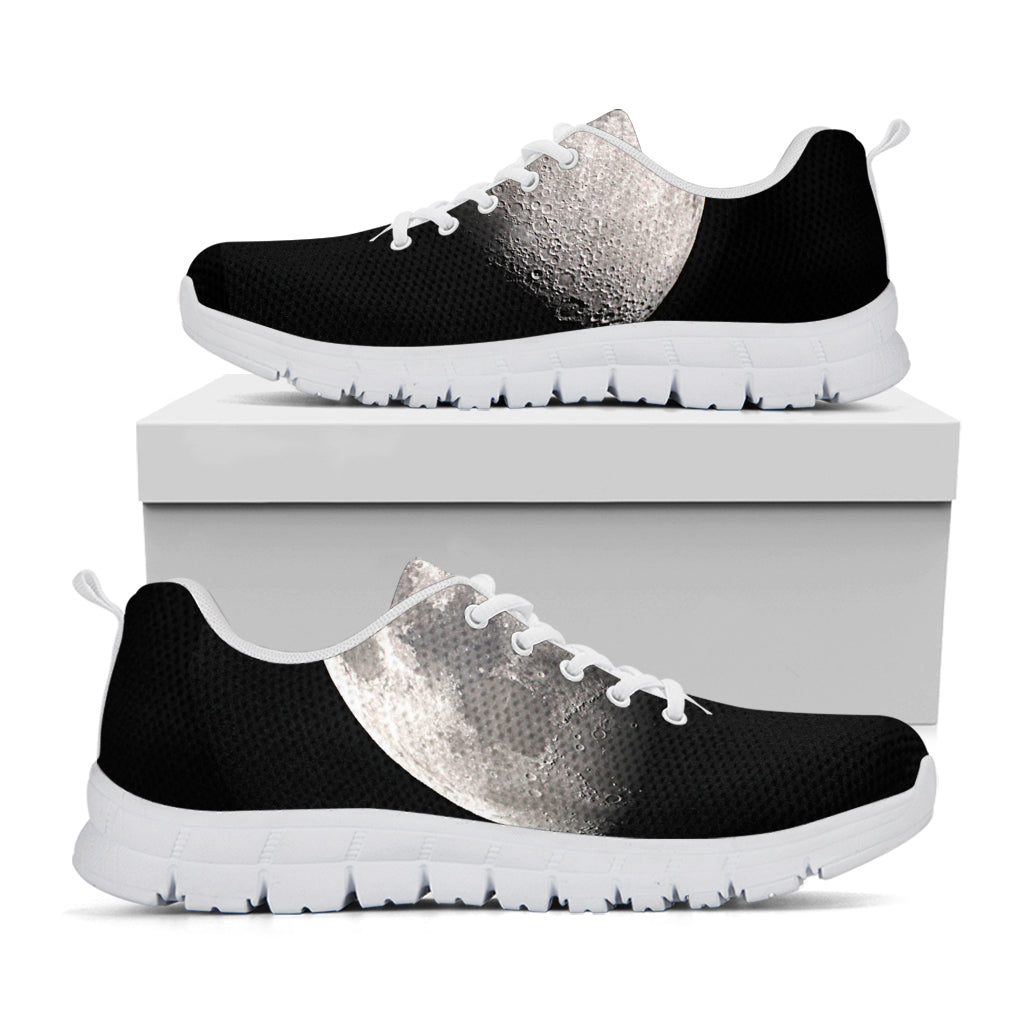 Half Moon Print White Sneakers
