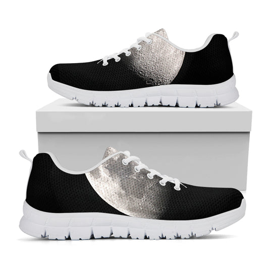 Half Moon Print White Sneakers