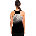 Half Moon Print Women's Racerback Tank Top