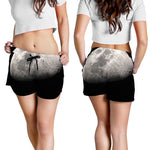 Half Moon Print Women's Shorts