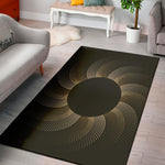 Halftone Dot Sun Print Area Rug