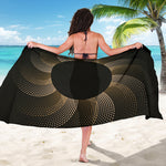 Halftone Dot Sun Print Beach Sarong Wrap