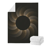 Halftone Dot Sun Print Blanket