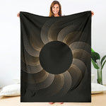 Halftone Dot Sun Print Blanket