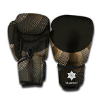 Halftone Dot Sun Print Boxing Gloves
