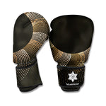 Halftone Dot Sun Print Boxing Gloves