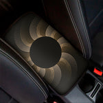 Halftone Dot Sun Print Car Center Console Cover