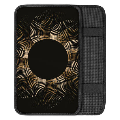 Halftone Dot Sun Print Car Center Console Cover