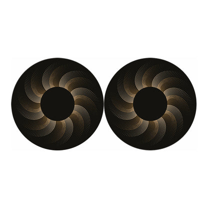 Halftone Dot Sun Print Car Coasters