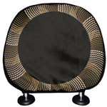 Halftone Dot Sun Print Car Headrest Covers