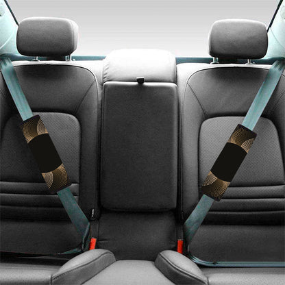 Halftone Dot Sun Print Car Seat Belt Covers