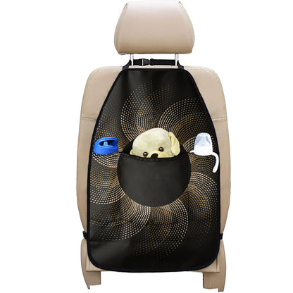 Halftone Dot Sun Print Car Seat Organizers