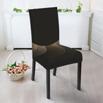 Halftone Dot Sun Print Dining Chair Slipcover