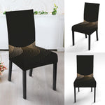 Halftone Dot Sun Print Dining Chair Slipcover