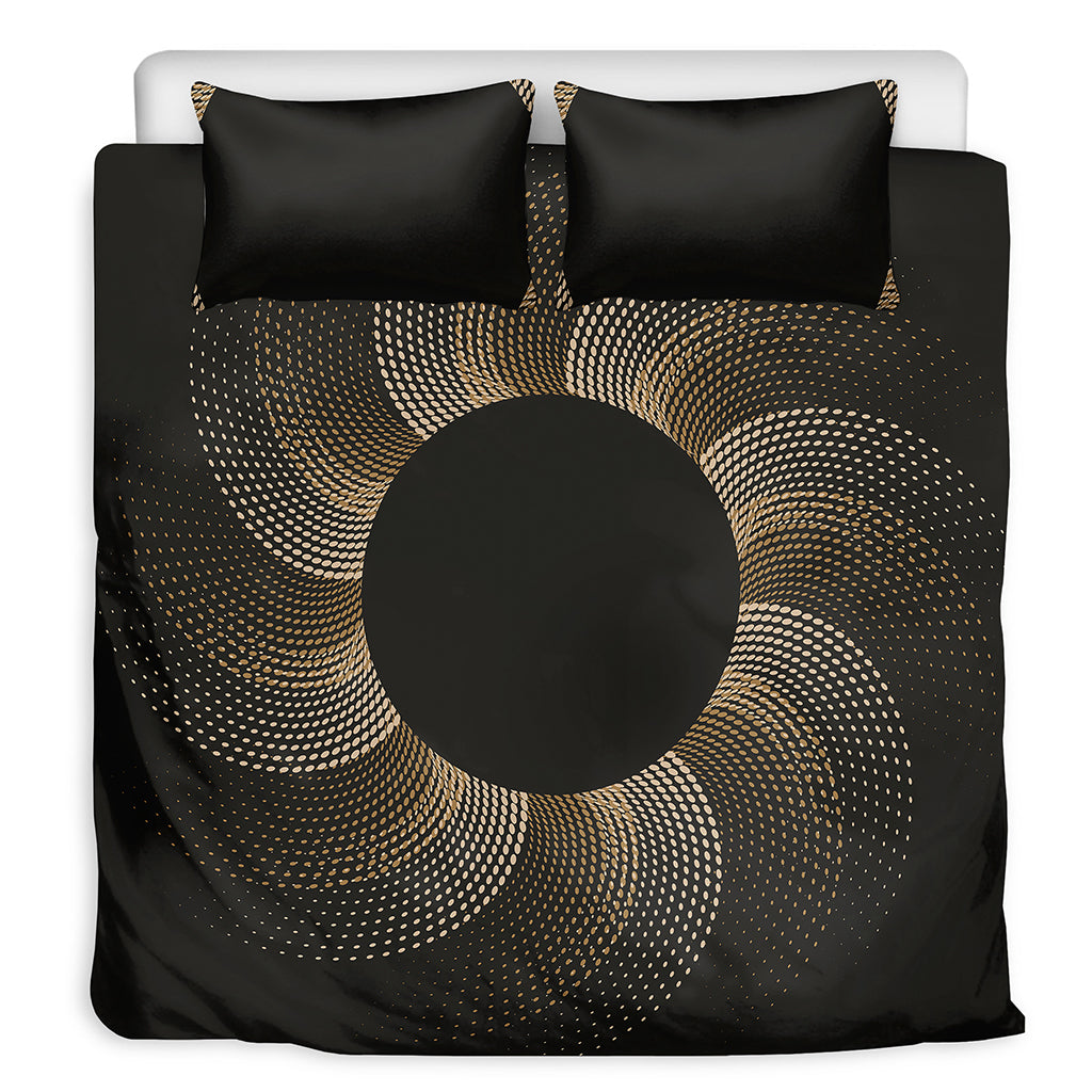 Halftone Dot Sun Print Duvet Cover Bedding Set