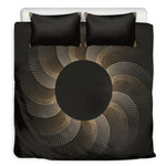 Halftone Dot Sun Print Duvet Cover Bedding Set