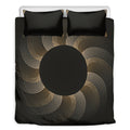 Halftone Dot Sun Print Duvet Cover Bedding Set