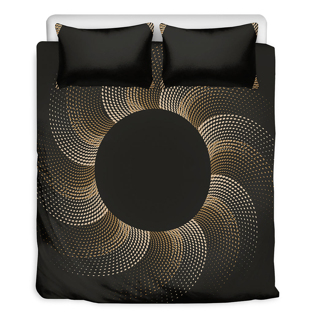 Halftone Dot Sun Print Duvet Cover Bedding Set