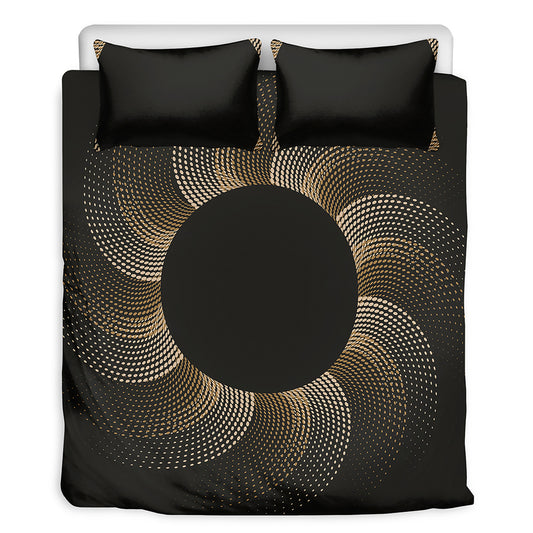 Halftone Dot Sun Print Duvet Cover Bedding Set