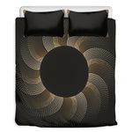 Halftone Dot Sun Print Duvet Cover Bedding Set