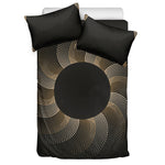Halftone Dot Sun Print Duvet Cover Bedding Set