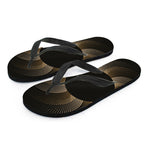 Halftone Dot Sun Print Flip Flops