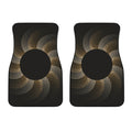 Halftone Dot Sun Print Front Car Floor Mats