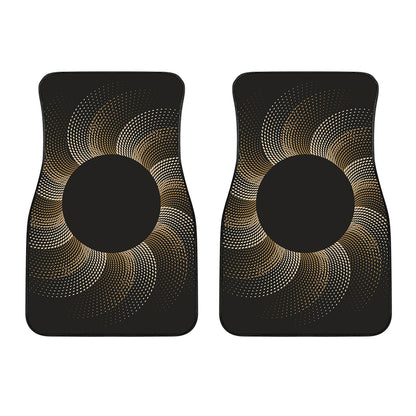Halftone Dot Sun Print Front Car Floor Mats