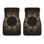 Halftone Dot Sun Print Front Car Floor Mats