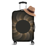 Halftone Dot Sun Print Luggage Cover