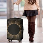 Halftone Dot Sun Print Luggage Cover