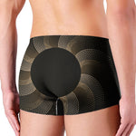 Halftone Dot Sun Print Men's Boxer Briefs
