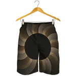 Halftone Dot Sun Print Men's Shorts