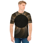 Halftone Dot Sun Print Men's T-Shirt