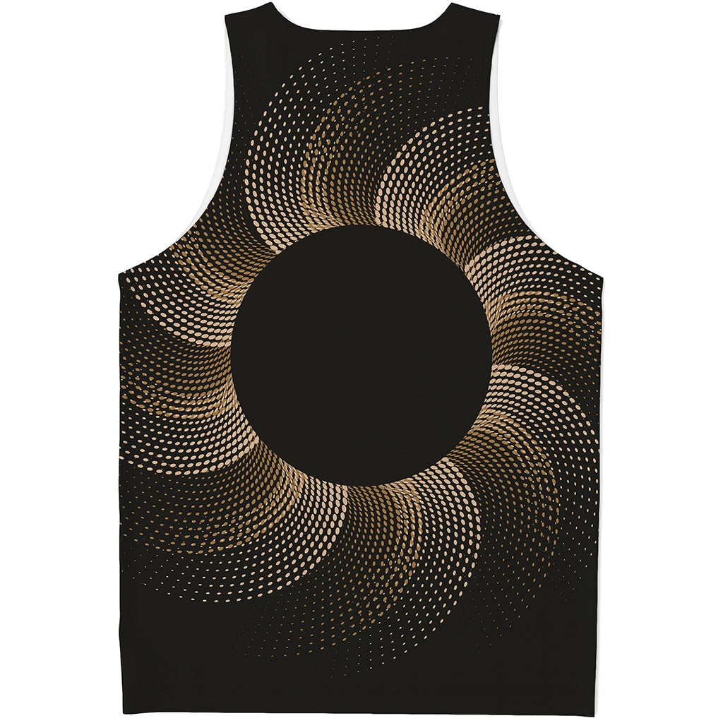 Halftone Dot Sun Print Men's Tank Top