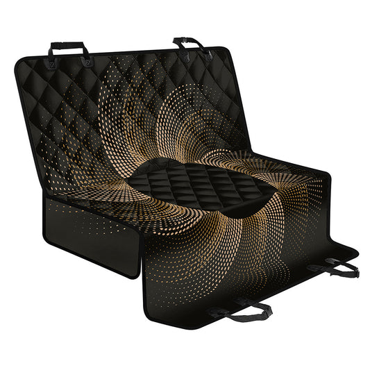 Halftone Dot Sun Print Pet Car Back Seat Cover