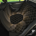 Halftone Dot Sun Print Pet Car Back Seat Cover