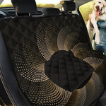 Halftone Dot Sun Print Pet Car Back Seat Cover