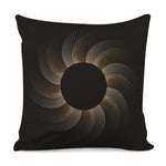 Halftone Dot Sun Print Pillow Cover