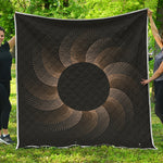 Halftone Dot Sun Print Quilt