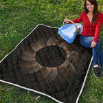 Halftone Dot Sun Print Quilt