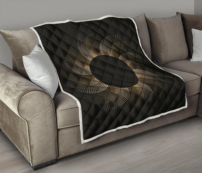 Halftone Dot Sun Print Quilt