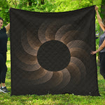 Halftone Dot Sun Print Quilt