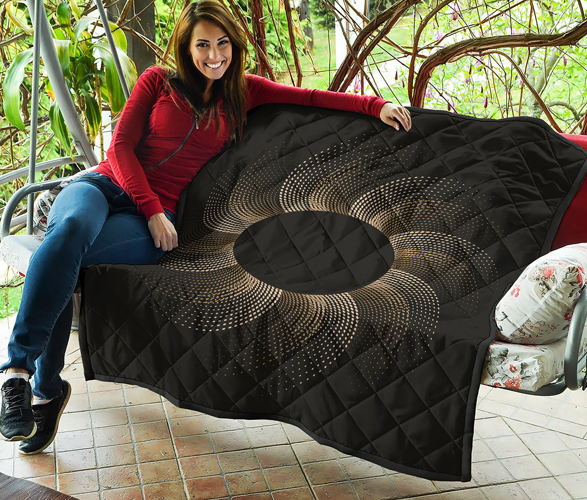 Halftone Dot Sun Print Quilt