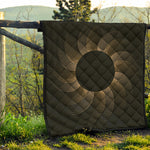 Halftone Dot Sun Print Quilt