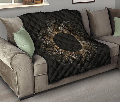 Halftone Dot Sun Print Quilt