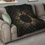 Halftone Dot Sun Print Quilt