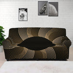Halftone Dot Sun Print Sofa Cover