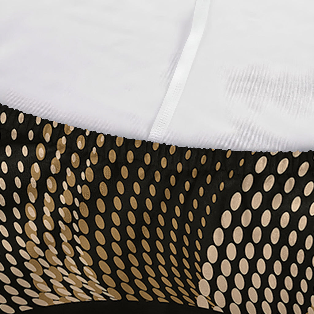 Halftone Dot Sun Print Sofa Cover