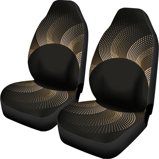 Halftone Dot Sun Print Universal Fit Car Seat Covers